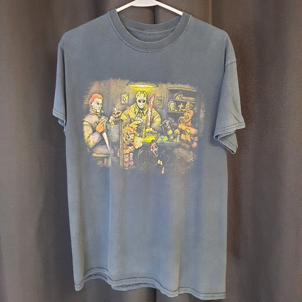 Mens Medium Halloween Tshirt Halloween Horror Movies Cotton Graphic Tee